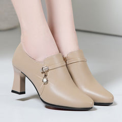 👠【най-продавани】нови, универсални есенни и зимни модни ботуши на стилети от телешка кожа за 2026 г.