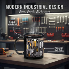 🔥☕Kūrybiškai sukurtas modernus įrankių dėžės formos puodelis, unikalaus dizaino kavos puodelis.