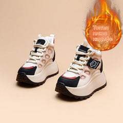 👟 Нови зимни високи спортни обувки за жени с гънка