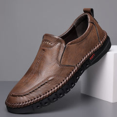 🏆👞【50% ОТСТЪПКА】Мъжки обувки от естествена кожа,мека подметка, нехлъзгащи се и дишащи