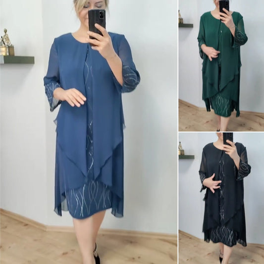 【S-5XL】🌷🔥Нова модна шифонена рокля