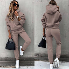 💕 【S-XL】Елегантен, двукомпонентен спортен комплект с дълги ръкави, удобен, стилен и комфортен, идеален за ежедневна употреба на открито.