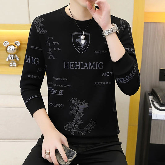 【M-4XL】🔥Мъжки пуловер с кръгло яке и дълги ръкави за носене като основа