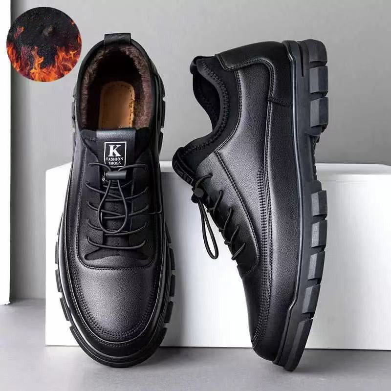 💥50% ОТСТЪПКА👞Мъжки бизнес обувки с гънка и кожен горник