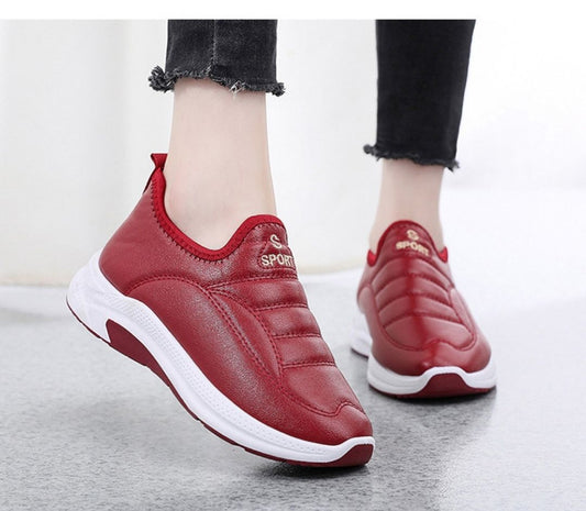 👢💗【35-41】Нов стил, ръчно изработени дамски памучни ботуши от естествена кожа с мека подметка против плъзгане