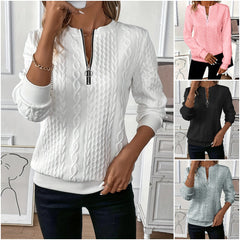 🎀🎀【Сезонна оферта: 50% отстъпка】【S-2XL】Есенно-зимни дамски плетива с цип