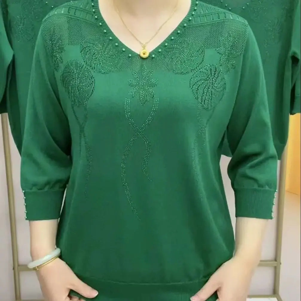 【M-5XL】Нов зимен моден пуловер от ледена коприна