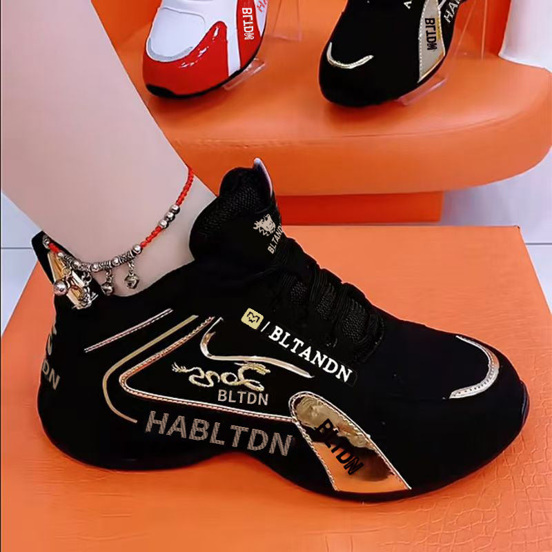 🔥👟 Високи маратонки със златен десен | Стилни и универсални | Стилни и универсални
