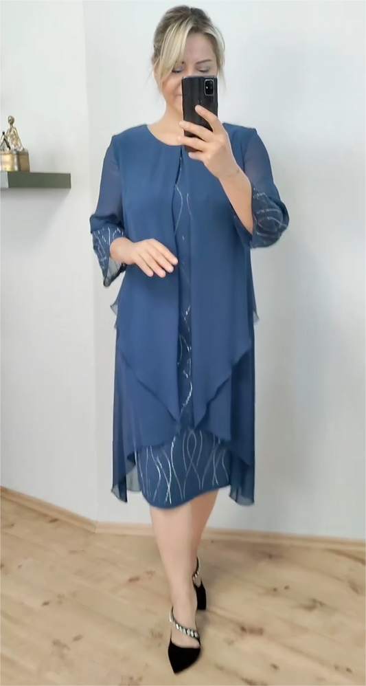 【S-5XL】🌷🔥Нова модна шифонена рокля