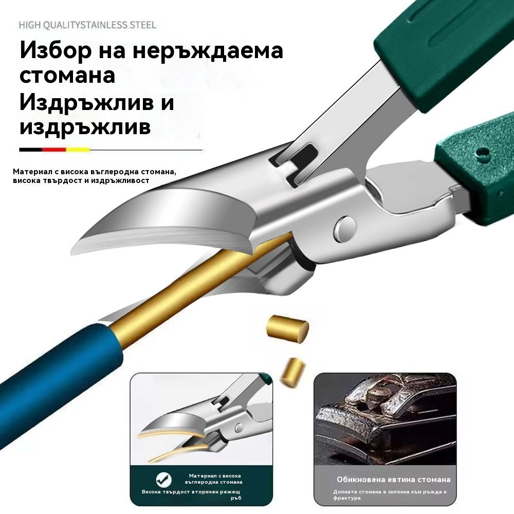 🔥Промоция – Намаление до 50%🔥【Комплект от 3 броя】Противохлъзгащи и против пръски ножички за нокти с 25° скосен ръб – безопасни и практични