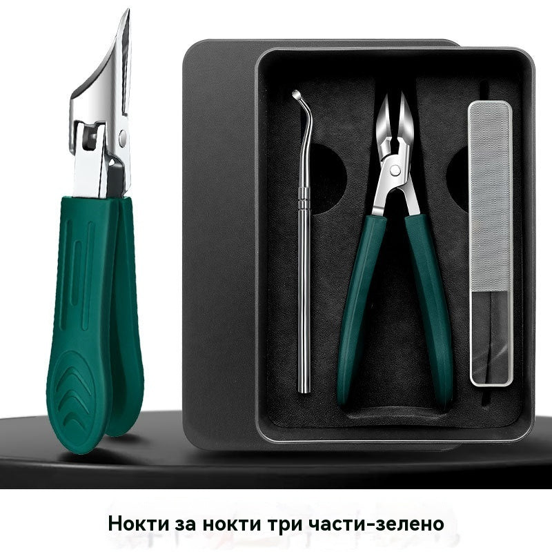 🔥Промоция – Намаление до 50%🔥【Комплект от 3 броя】Противохлъзгащи и против пръски ножички за нокти с 25° скосен ръб – безопасни и практични