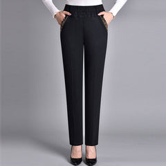 🔥【XL-5XL】👖👖Дамски прави ежедневни еластични дънки (50-90 кг)