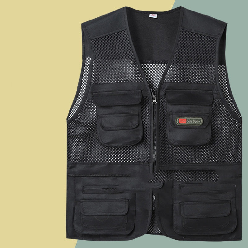 🔥Полезно жилетка с много джобове【размери XL-4XL】