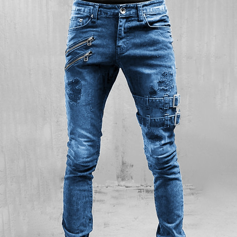 Мъжки дънки с висока талия (S-3XL)