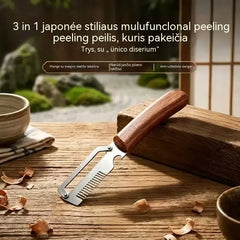 ✅Pirk 1, gauk 1 nemokamai🧅🔪 3 viename daugiafunkcis virtuvinis skustukas: Lupa, pjausto ir atidaro butelius! 🔥