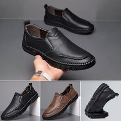 🏆👞【горещи продажби】Мъжки обувки от естествена кожа 2026, мека подметка, нехлъзгащи се и дишащи