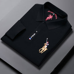 【M-4XL】Нова мъжка поло риза с дълъг ръкав