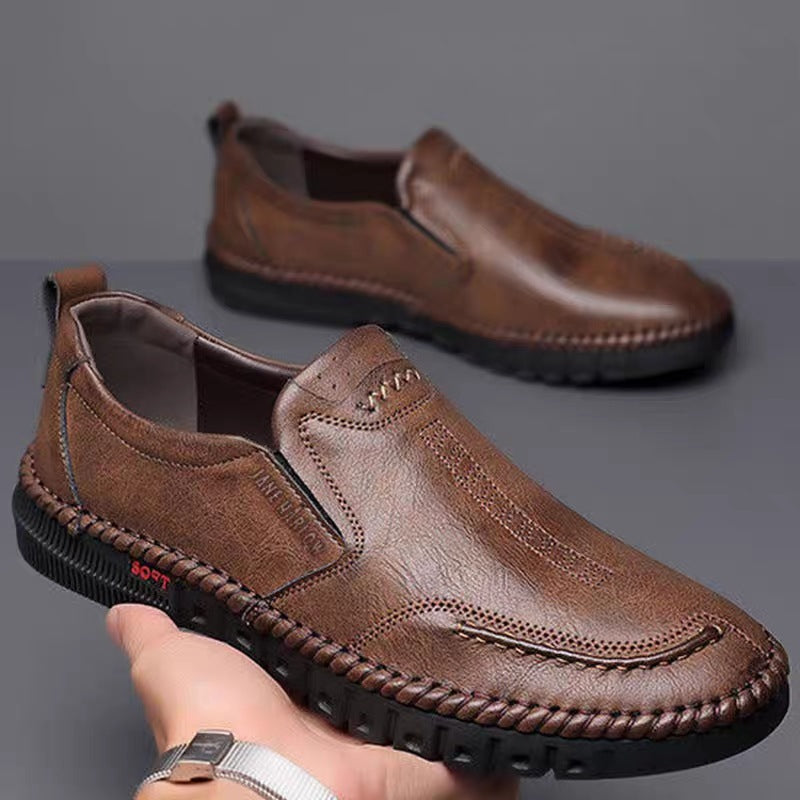🏆👞【горещи продажби】Мъжки обувки от естествена кожа 2026, мека подметка, нехлъзгащи се и дишащи