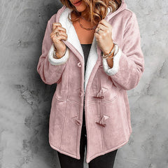 🐏 Сезонна отстъпка -50% 🔥【S-5XL】Дамско зимно палто с подплата от полар и кожена яка