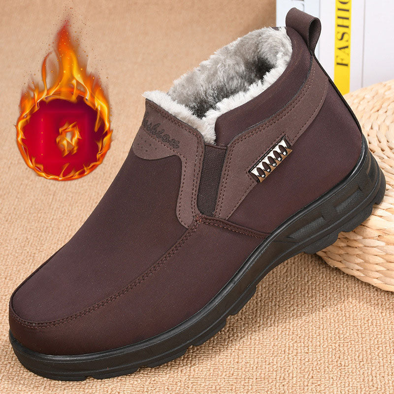 🎉✨👟【50% ОТСТЪПКА】【наложен платеж】Зимни ботуши, подплатени и удебелени, водоустойчиви и топли