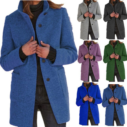 🍁🔥50% отстъпка🔥【S-5XL】Ретро модно вълнено палто
