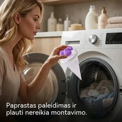 🌀 6 vnt. tik 23€ ✨ Skalbimo mašinos pūkų gaudyklė – pašalina plaukus, gyvūnų kailį ir pūkus kiekvieno skalbimo metu 🧺