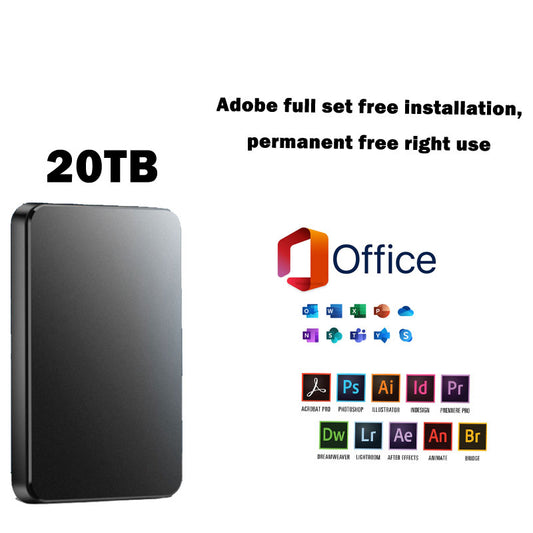 20 TB talpos mobilusis kietasis diskas