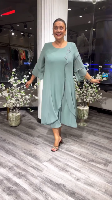 【S-5XL】❤️🔥Нова висококачествена шифонена рокля