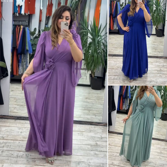 【50% ОТСТЪПКА】💥【S-5XL】Нова модна рокля, класически дизайн, елегантна и семпла