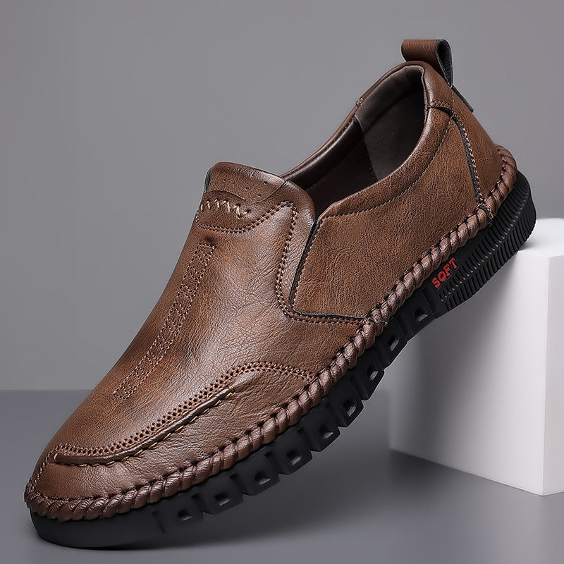 🏆👞【горещи продажби】Мъжки обувки от естествена кожа 2026, мека подметка, нехлъзгащи се и дишащи