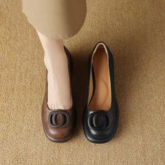 👠【Ограничена оферта】Нови постъпления: Удобни кожени обувки 👠 Винтидж ток 5 см 🌟 Елегантни и универсални