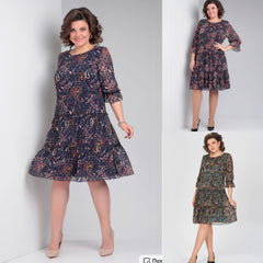 【🥇Най-продавани】💥👗【S-5XL】Нова пролетна рокля с щампа 2026