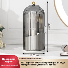 50% отстъпка! 🏡 Държач за четка за зъби с плъзгащ се капак – хигиеничен дизайн, без капки и пестящ място