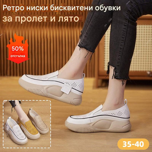 🏆【35-40】👟🎇Ретро обувки с ниско деколте и бисквитена кройка за пролет и лято 2026💖