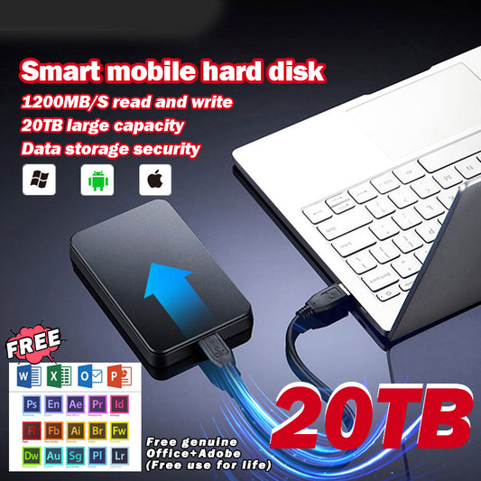 20 TB talpos mobilusis kietasis diskas