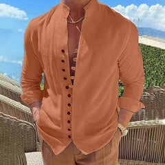👔✨🏆【50% ОТСТЪПКА】【S-3XL】Ежедневна мъжка риза с копчета с дълъг ръкав
