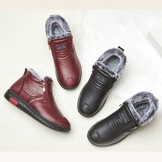 👢【50% ОТСТЪПКА】Дамски обувки от памучна кожа с мека подметка и противоплъзгащо покритие