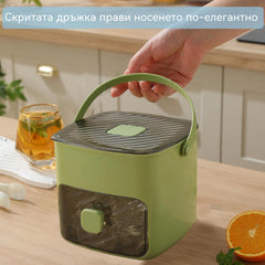 50% отстъпка! Ледогенератор с функция за съхранение: произвежда 48 кубчета едновременно, капак против протичане. Може да се подрежда, спестява място.