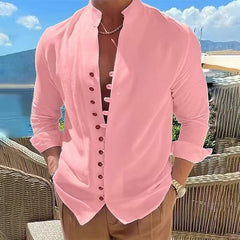 👔✨🏆【50% ОТСТЪПКА】【S-3XL】Ежедневна мъжка риза с копчета с дълъг ръкав