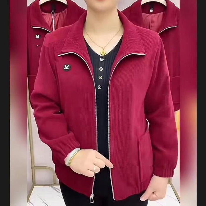 【⚡горещи продажби】🍂【45-95 кг】Ново широко кадифено сако