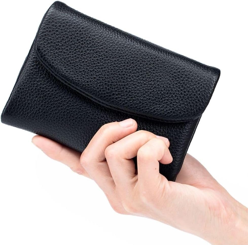 【 Ограничена времева оферта】Унисекс портфейл от естествена кожа, текстура Pebble, с RFID защита 🔥