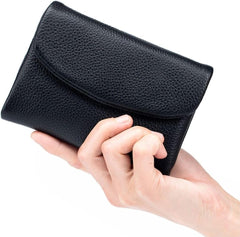 【 Ограничена времева оферта】Унисекс портфейл от естествена кожа, текстура Pebble, с RFID защита 🔥