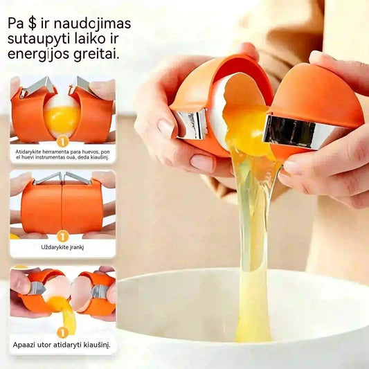 🔥🥚 Pirkite 1, gaukite 2 NEMOKAMAI - 3× kiaušinių atidarytuvas. Greitas ir paprastas kiaušinių atidarymas