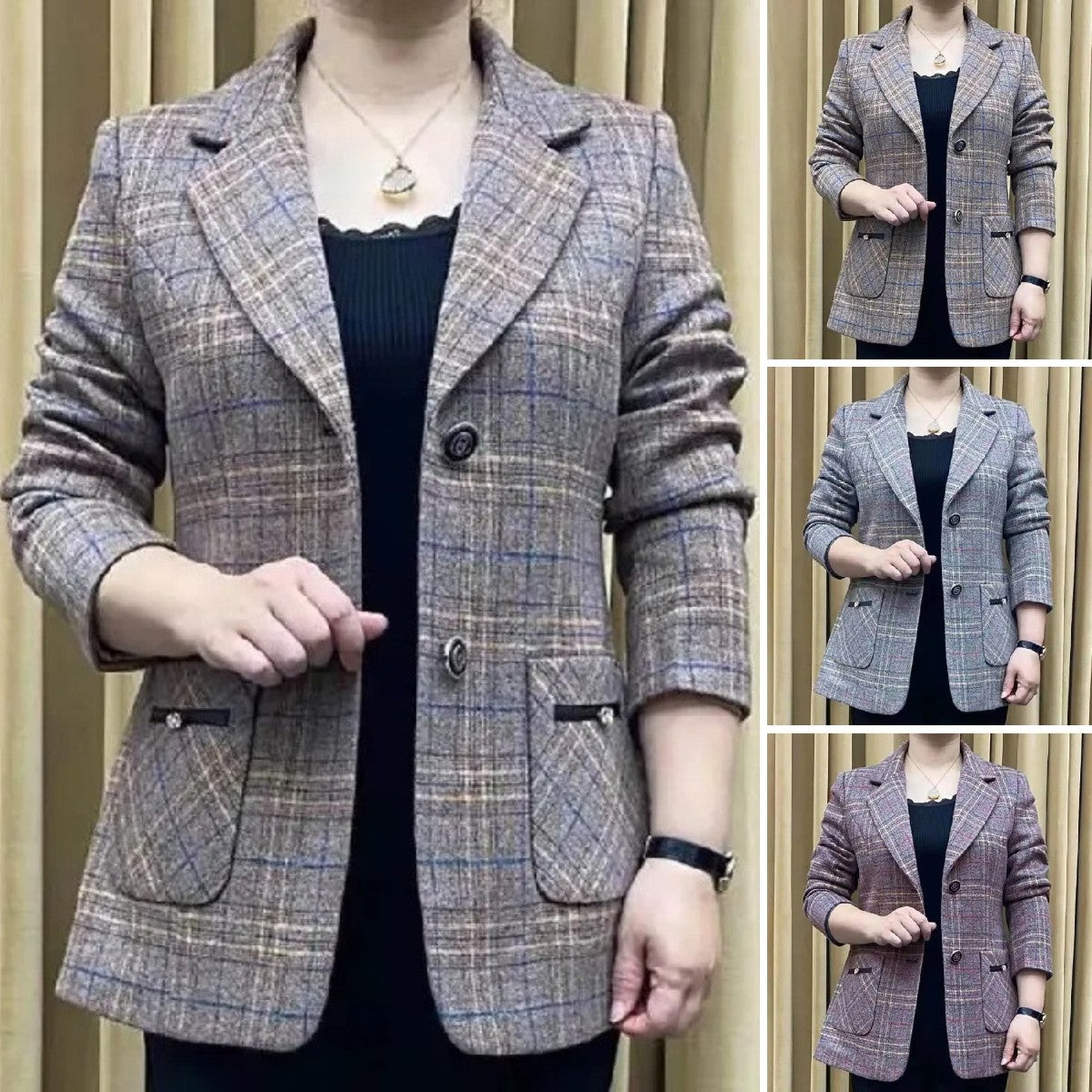 ✨🧥【M-4XL】Ново есенно-зимно яке с ревери за жени