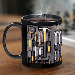 🔥☕Kūrybiškai sukurtas modernus įrankių dėžės formos puodelis, unikalaus dizaino kavos puodelis.